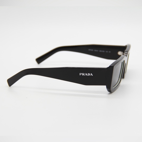 NEW PRADA PR06YS 09Q5S0 SQUARE BLACK PRADA SUNGLASSES PR06YSF 09Q-5S0 - Picture 8 of 13
